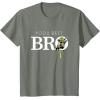 imageStar Wars Yoda Best Bro Lightsaber Gift for Brother TShirtOlive Heather