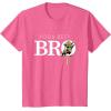 imageStar Wars Yoda Best Bro Lightsaber Gift for Brother TShirtPink Heather