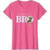 imageStar Wars Yoda Best Bro Lightsaber Gift for Brother TShirtPink Heather