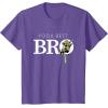 imageStar Wars Yoda Best Bro Lightsaber Gift for Brother TShirtPurple Heather