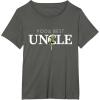 imageStar Wars Yoda Best Uncle Lightsaber Gift for Family TShirtAsphalt Grey