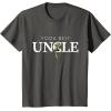 imageStar Wars Yoda Best Uncle Lightsaber Gift for Family TShirtAsphalt Grey