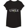 imageStar Wars Yoda Best Uncle Lightsaber Gift for Family TShirtBlack
