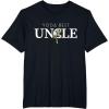 imageStar Wars Yoda Best Uncle Lightsaber Gift for Family TShirtBlack