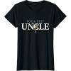 imageStar Wars Yoda Best Uncle Lightsaber Gift for Family TShirtBlack