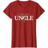 imageStar Wars Yoda Best Uncle Lightsaber Gift for Family TShirtCranberry Red