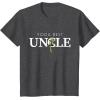 imageStar Wars Yoda Best Uncle Lightsaber Gift for Family TShirtDark Heather Grey