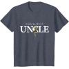 imageStar Wars Yoda Best Uncle Lightsaber Gift for Family TShirtHeather Blue
