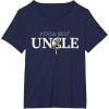 imageStar Wars Yoda Best Uncle Lightsaber Gift for Family TShirtNavy Blue