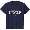imageStar Wars Yoda Best Uncle Lightsaber Gift for Family TShirtNavy Blue