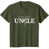 imageStar Wars Yoda Best Uncle Lightsaber Gift for Family TShirtOlive Green