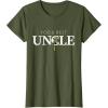 imageStar Wars Yoda Best Uncle Lightsaber Gift for Family TShirtOlive Green