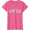 imageStar Wars Yoda Best Uncle Lightsaber Gift for Family TShirtPink Heather