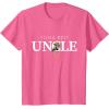 imageStar Wars Yoda Best Uncle Lightsaber Gift for Family TShirtPink Heather