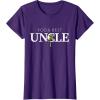 imageStar Wars Yoda Best Uncle Lightsaber Gift for Family TShirtPurple