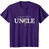 imageStar Wars Yoda Best Uncle Lightsaber Gift for Family TShirtPurple