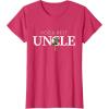 imageStar Wars Yoda Best Uncle Lightsaber Gift for Family TShirtRed Heather