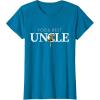 imageStar Wars Yoda Best Uncle Lightsaber Gift for Family TShirtSapphire Blue