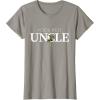 imageStar Wars Yoda Best Uncle Lightsaber Gift for Family TShirtSlate Grey