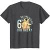 imageKids Star Wars Classic BB8 ampamp DO Rolling Into My 6th Birthday TShirtDark Heather Grey