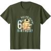 imageKids Star Wars Classic BB8 ampamp DO Rolling Into My 6th Birthday TShirtOlive Green