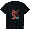 imageStar Wars Classic Retro Darth Vader Galactic 5th Birthday TShirtBlack