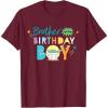 imageStar Wars Grogu Mandalorian Toon Brother of the Birthday Boy TShirtBurgundy