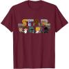 imageStar Wars Logo Kawaii MultiCharacter TShirtBurgundy
