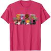 imageStar Wars Logo Kawaii MultiCharacter TShirtRed Heather