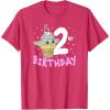 imageStar Wars The Mandalorian Grogu 2nd Birthday Ice Cream Cone TShirtRed Heather