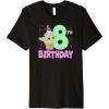 imageStar Wars The Mandalorian Grogu 8th Birthday Ice Cream Cone Premium TShirtBlack