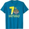 imageStar Wars The Mandalorian Holiday Grogu 7th Birthday TShirtSapphire Blue