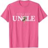 imageStar Wars Yoda Best Uncle Lightsaber Gift for Family TShirtPink Heather