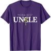 imageStar Wars Yoda Best Uncle Lightsaber Gift for Family TShirtPurple