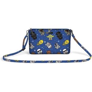 imageJuJuBe New Be Quick  STAR WARS Galaxy of Rivals Shoulder Bag Purse Zippered Travel Clutch or Pouch Baby Bag or Diaper Bag Organizer Detachable Wristlet Strap or Cross Body Strap