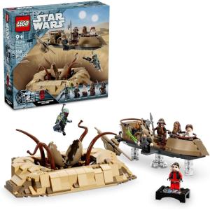 imageLEGO Star Wars Return of The Jedi Desert Skiff ampamp Sarlacc Pit Vehicle Building Set with 25th Anniversary Minifigure Nien Nunb Collectible Toy for Star Wars Fans Gift for Kids Ages 9 and Up 75396