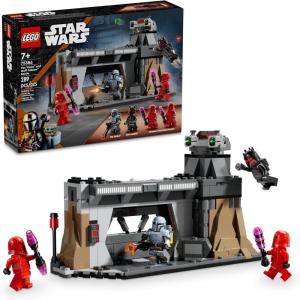 imageLEGO Star Wars The Mandalorian Paz Vizsla and Moff Gideon Battle Fun Building Set for Kids Collectible Star Wars Toy with 4 Minifigures Star Wars Birthday Gift for 7 Year Old Boys and Girls 75386