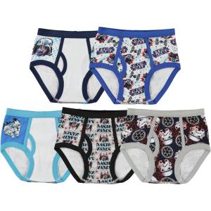 imageSTAR WARS Boys 100 Combed Cotton Brief Multipacks with Millennium Falcon Darth Vader and More in Sizes 4 6 8 and 105pack 100 Combed Cotton Briefclassic