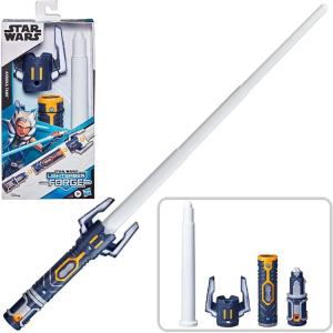 imageSTAR WARS Lightsaber Forge Ahsoka Tano Extendable White Lightsaber Toy Customizable Roleplay Toy for Kids Ages 4 and UpMedium