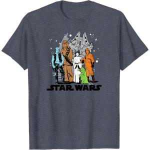 imageStar Wars  Group TShirtHeather Blue