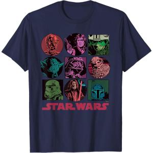 imageStar Wars Classic Comic Art Original Trilogy Retro Vintage TShirtNavy Blue