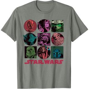 imageStar Wars Classic Comic Art Original Trilogy Retro Vintage TShirtOlive Heather