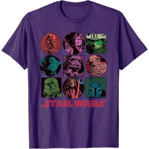 imageStar Wars Classic Comic Art Original Trilogy Retro Vintage TShirtPurple