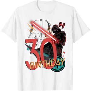 imageStar Wars Darth Vader 30th Birthday Abstract Background TShirtWhite