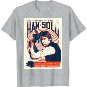 imageStar Wars Han Solo Im In It For The Money Vintage TShirtHeather Grey