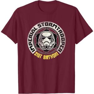 imageStar Wars Imperial Stormtrooper 21st Birthday TShirtBurgundy