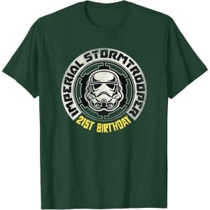 imageStar Wars Imperial Stormtrooper 21st Birthday TShirtDark Green