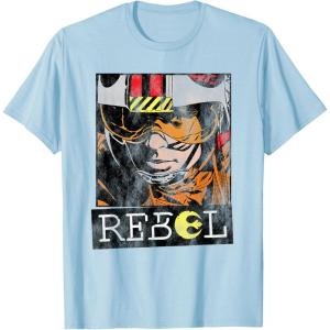 imageStar Wars Luke Skywalker Rebel Retro TShirt TShirtBaby Blue