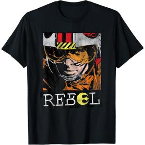 imageStar Wars Luke Skywalker Rebel Retro TShirt TShirtBlack