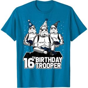 imageStar Wars Stormtrooper Party Hats Trio 16th Birthday Trooper TShirtSapphire Blue
